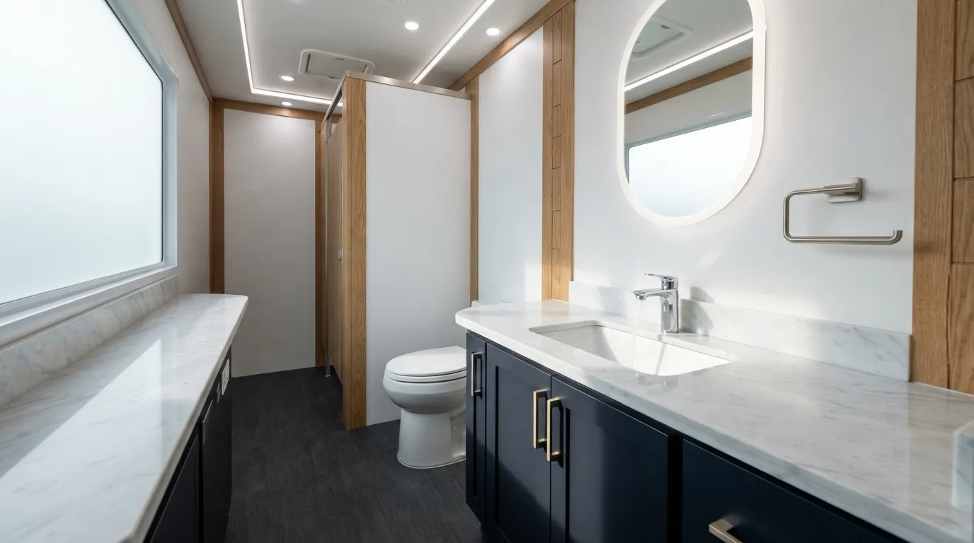 Luxury Restroom Trailer in Fort Myers